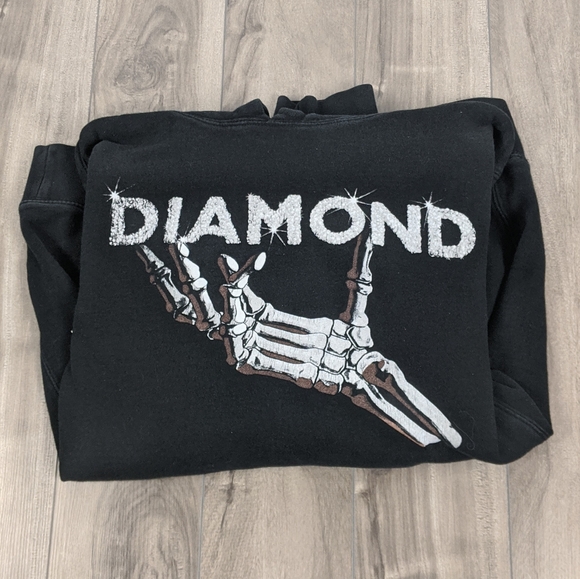 Diamond Supply Co. Other - Diamond Company Black Hoodie Medium Skeleton